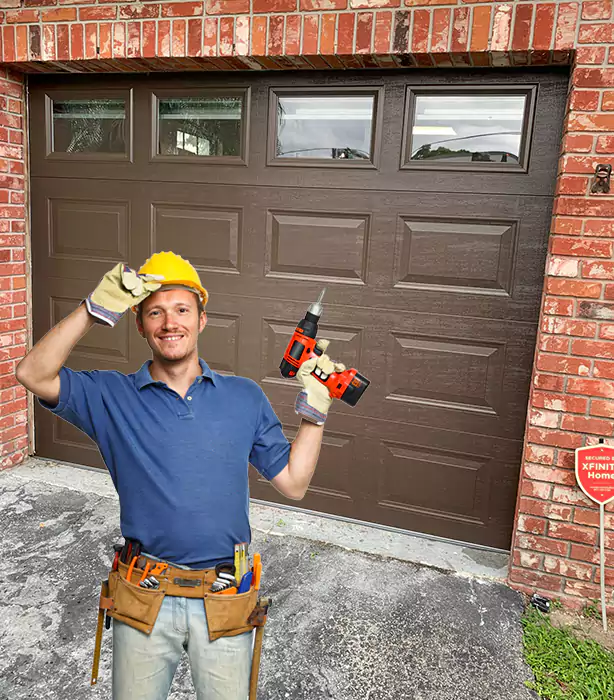 Single Garage Door Replacement Enterprise